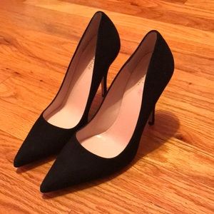 Kate Spade black suede pumps